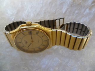 Longines.  Swiss Made.  Ref:744swiss4378 Herren Uhr.  Armband Gold/edelstahl Top Bild