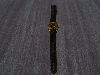 Kinder Uhr,  Fa.  Japona,  Leder Armband Schwarz,  Ohne Batterie Bild