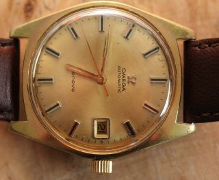 Omega Geneve Armbanduhr Automatik Uhrenwerk Mit Datumsanzeige Bild