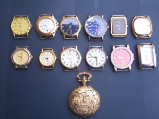 Konvolut 12 Armbanduhren Und 1 Taschenuhr Gut Erhalten Alle Uhren Laufen Gut. Bild
