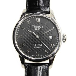 Herren Armbanduhr Tissot T41142353 Le Locle Desire Automatisch Schwarz Leder Bild