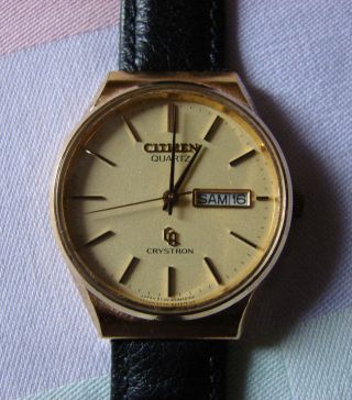 Citizen Herren Armbanduhr Defekt (neuwertige Leder Armband) Bild