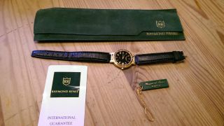 Armbanduhr Raymond Renee Schweizer Markenuhr 23 Karat Vergoldet Aus Sammlung Bild