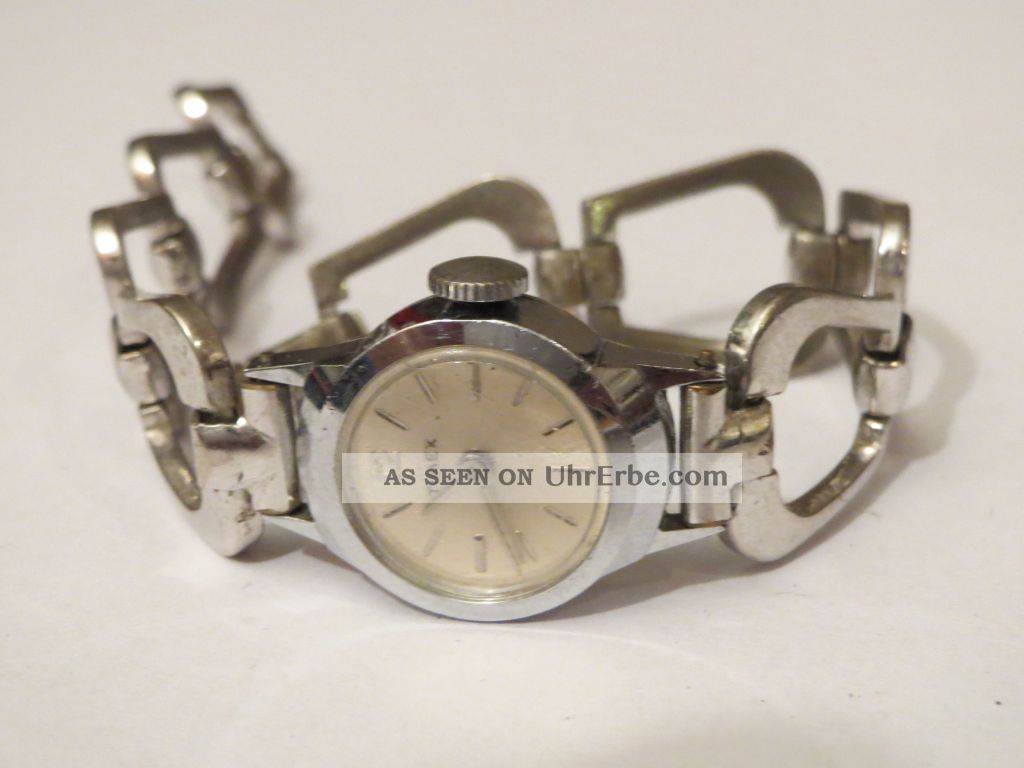 Antike Timex Damenuhr Mit Handaufzugswerk Uhr Läuft 60er Jahre Modeuhr Geschenk Armbanduhren Bild