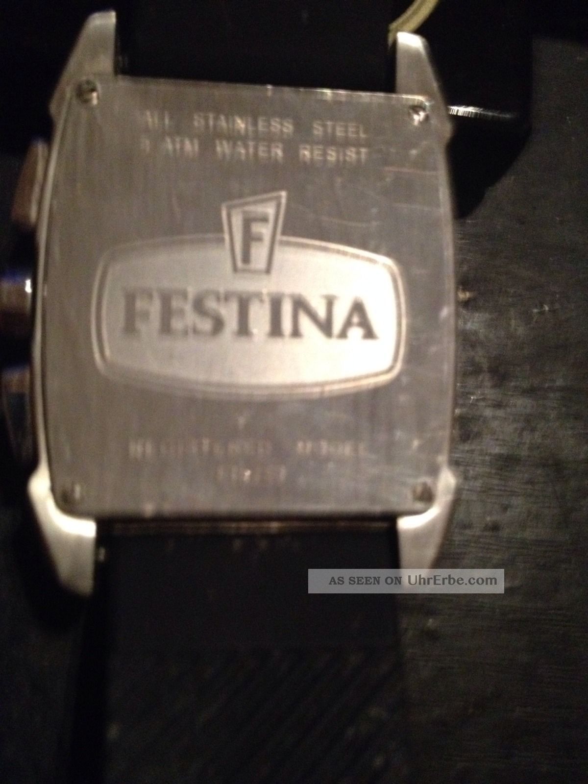 Montre Festina Chronographe Quartz - Réf. 7124 - Doré/Marron - Occasion Bon État