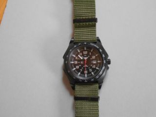 Khs Sentinel A Einsatzuhr Mit Nylonarmband Oliv Militäruhr Tactical Watch Bild