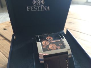 Top Festina Design Herrenuhr F16235/c Armband Uhr Herren - Wie Bild