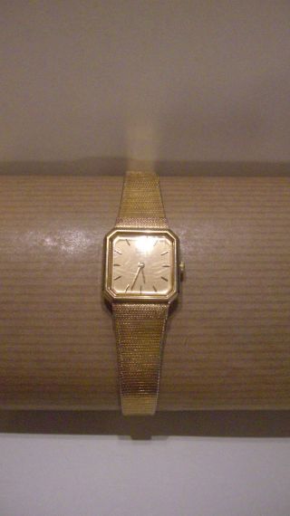 Seiko Armbanduhr Damen Edelstah Gold 8 Eckig Quartz Bild