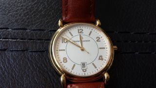 Maurice Lacroix Herrenuhr Gold Uhr Vergoldet 69810 Saphirglas Bild