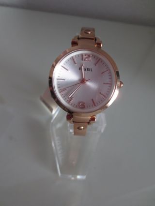 Fossil Damen Armband Uhr Es3110 Rosegold Spangenuhr Uhren Damenuhren Bild