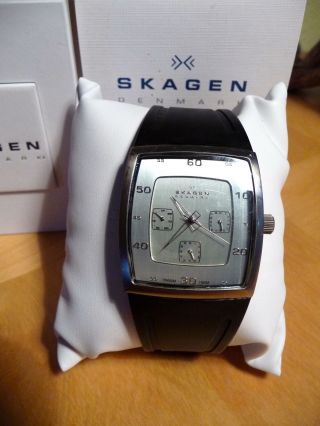 Skagen Herrenarmband Uhr 390ltr,  Titan,  Kunststoffarmband,  Mineralglas Bild