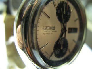Seiko Automatic Chronograph 6138 - 8020 Panda Dial 70er Jahre Bild