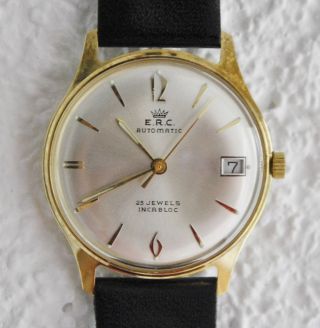 E.  R.  C.  Hau Armbanduhr Automatic V.  1968,  Unbenutzt,  Mit Rechnungskopie Bild