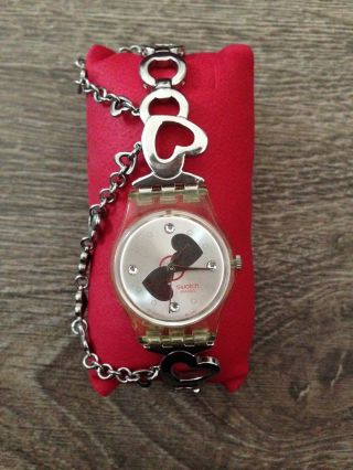 Swatch Uhr Limited Edition Sparkling Love Valentinstag Lady Bild