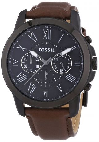 Fossil Herren - Armbanduhr Xl Chronograph Quarz Leder Fs4885 Bild