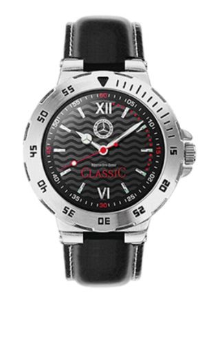 Mercedes - Benz Classic Armbanduhr Uhr Watch Edelstahl Lederband Ovp Bild