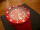 Wie,  Ice Watch Rot Silikon Armband Uhr Datum Damen Kinder Sport Armbanduhren Bild 2