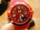 Wie,  Ice Watch Rot Silikon Armband Uhr Datum Damen Kinder Sport Armbanduhren Bild 8