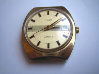 Frühe Vintage Watch Timex Electric Armbanduhr Bild