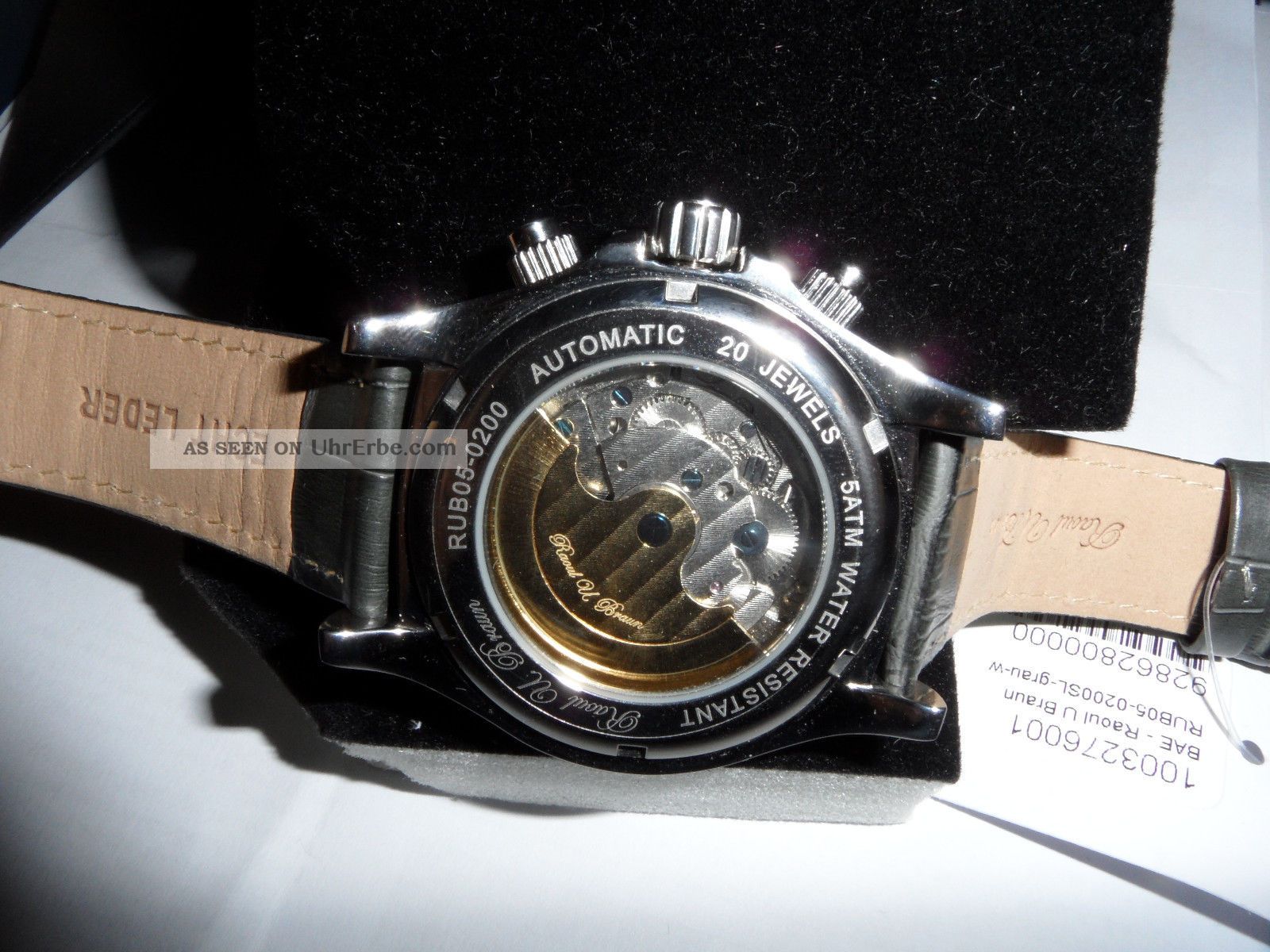 Raoul U Braun Uhren Schrott Exklusive Raoul U. Braun Automatik - Uhr Edelstahl