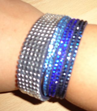 Silvity Damen Armband,  Blau,  Grün,  Swarovski Elements,  Uvp,  35 Bild
