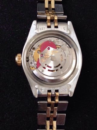 Rolex Date Stahl Gold Mit Echtheitszertifikat Damenuhr Lünette Mit 12 Diamanten Bild