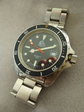 Nautilus Submarin 200 M Vintage Watch Eta Werk Swiss Made Taucheruhr Sammler Uhr Bild