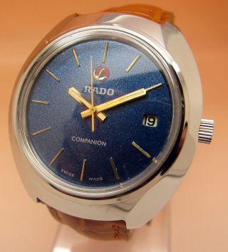 Rado Companion Glasboden Mechanische Uhr 25 Jewels Datumanzeige Lumi Zeiger Bild