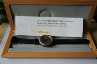 Jmd Lufthansa Captains Timer Titan Chrono Absolute Rarität Zu Weihnachten 7750 Bild