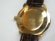 14k 585 Gold Luxus Jules Jürgensen Uhr.  Große Gehäuse Peseux 7070 Armbanduhren Bild 4