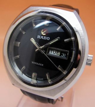 Rado Voyager Datum&tag Atutomatik Uhr 25 Jewels Glasboden Lumi Zeiger Bild