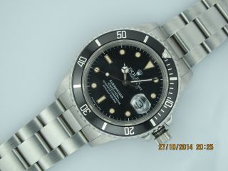 Rolex Submariner Date Steel 168000 Stardust Dial R - Serial 1987 Bild