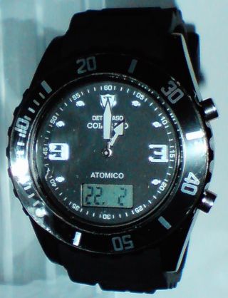 Detomaso Colorato Atomico Armbanduhr Schwarz Silikon Wie Bild