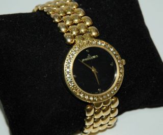 Jacques Lemans Uhr Damen Steinchen Gold Plated N.  739 Bild
