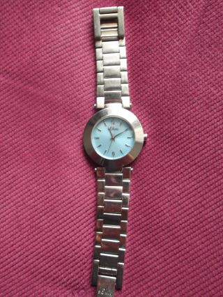 Damen Uhr Armbanduhr Silber Blau S.  Oliver Edel Bild