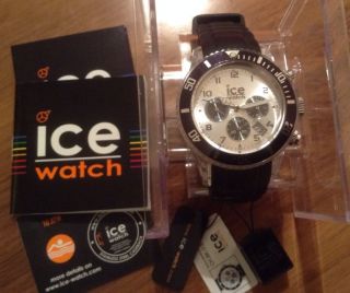 Ice Watch Ch.  Bk.  U.  S.  10 Chrono Black Unisex Schwarz Armbanduhr Bild