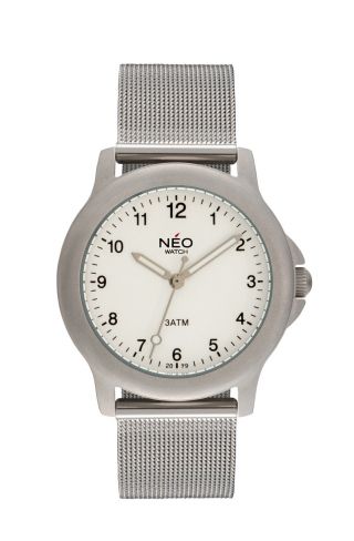 Neo Watch Pure Silver Damenuhr Armbanduhr Edelstahlarmband Silber N5 - 011 Bild