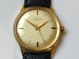 Junghans Armbanduhr,  Vintage Sammleruhr,  Cal.  93s1,  Vor Max Bill 1965 Bild