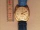 Dugena Armbanduhr Uhr Gold Blau Leder Armbanduhren Bild 2