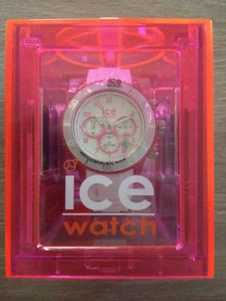 Ice Watch Chrono Party Cosmopolitan Weiß Pink Ch.  Wpk.  U.  S.  13 Bild