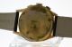 Vintage 18kt.  Rosegold Chronograph Suisse Venus Kaliber 170 - FÜnfziger Jahre Armbanduhren Bild 5