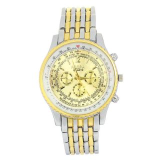 Mode Luxury Stainless Steel Mens Quartz Wrist Watches Uhr Armbanduhr Watch Heiß Bild