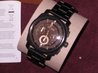 Sportlich Fossil Machine Armbanduhr Für Herren (fs4682) Uhr Schwarz Chic Bild