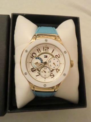 Tommy Hilfiger Armbanduhr,  Blau,  Gold Bild