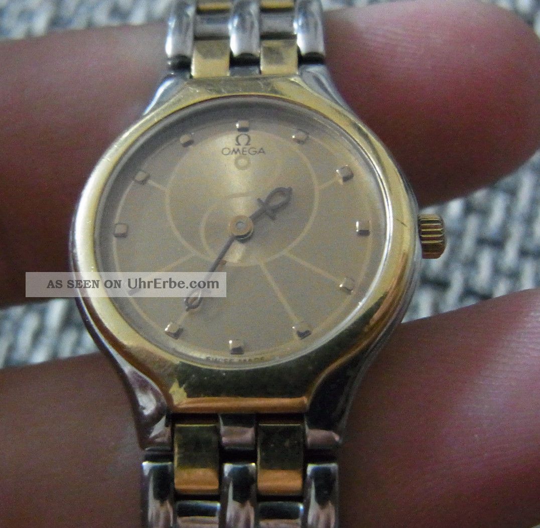 Damen Luxusuhr Omega De Ville Ying Yang V.  1998 Stahl/750gold Perfekt Armbanduhren Bild