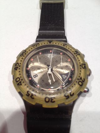 Swatch Typ Acqua Chrono / Schwarz / Silber Bild