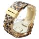 Leopard Damenuhr Armbanduhr Kristall Silikon Armband Uhren Quarz Uhr Mode Armbanduhren Bild 3