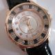Damen Armbanduhr Analog Quarz Uhr Lederarmband In 4 Farben Rosagold Armbanduhren Bild 5