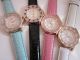 Damen Armbanduhr Analog Quarz Uhr Lederarmband In 4 Farben Rosagold Armbanduhren Bild 7