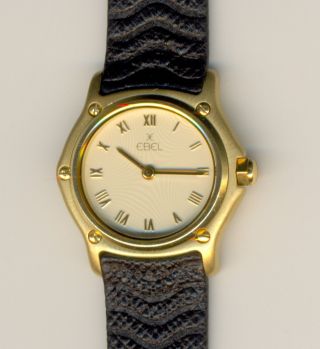 Ebel Sport Classic 18k / 750 Gelbgold Damen Armbanduhr Ca.  25mm Bild
